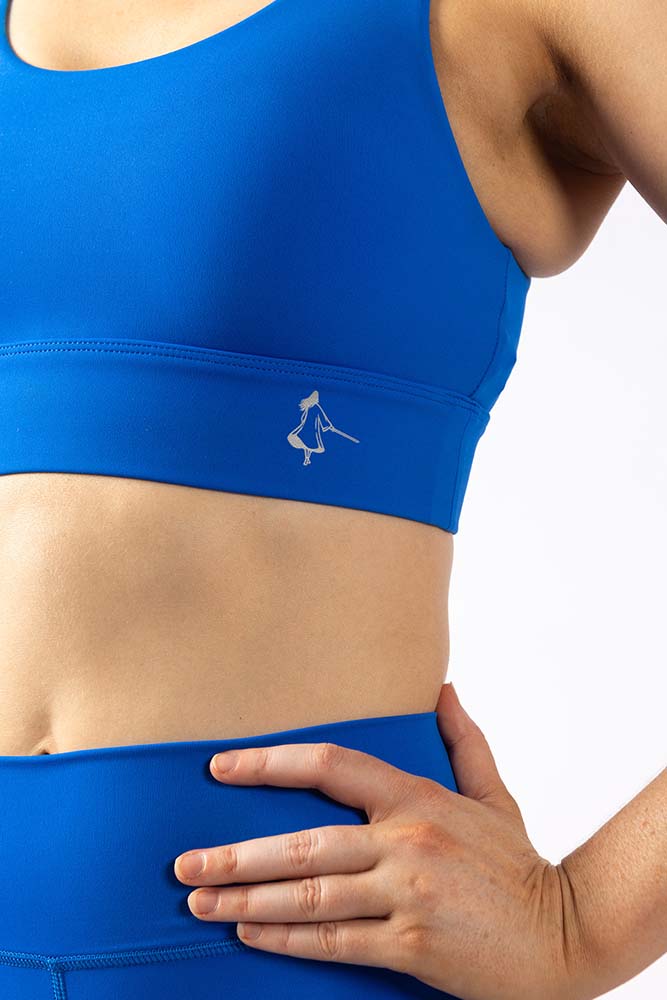 Venatrix Womens Blue Sports Bra  Yoga Gym Running – Venatrix